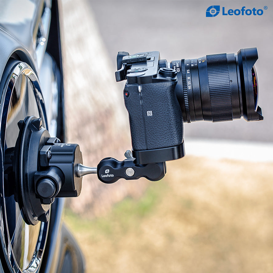 Leofoto SC-02 + PC-90II + Versa Arm Suction Mounting Kit | 1/4" Screw |Max Load: 88lb (40kg)