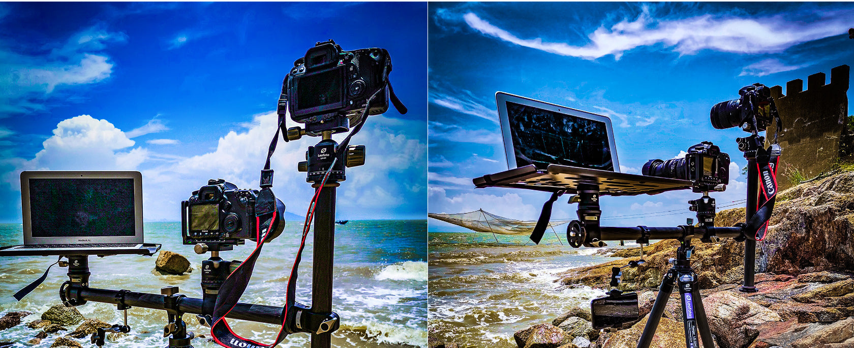 Leofoto HC-32 Kit + H-32 Carbon Fiber Horizontal Panoramic Center Column with Tripod Arm Combo