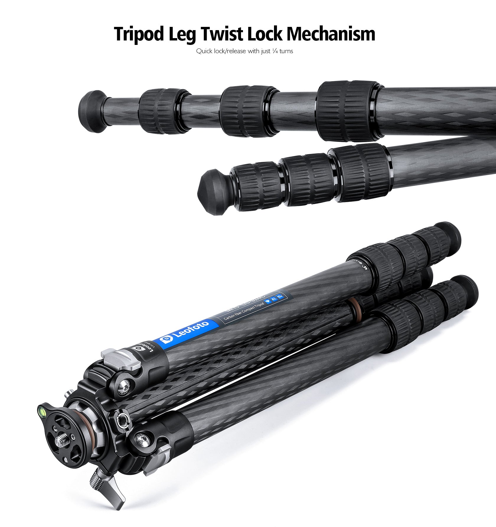 Leofoto LO-324C Tripod with Built-in Hollow Ball & Bag