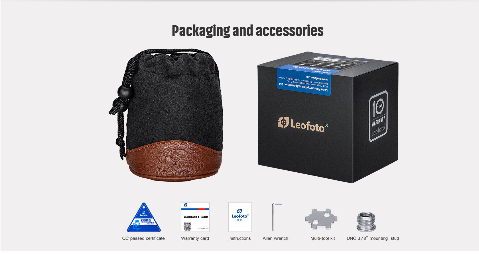 Leofoto LH-47 Low Profile Ball Head + QR Plate | Arca Compatible