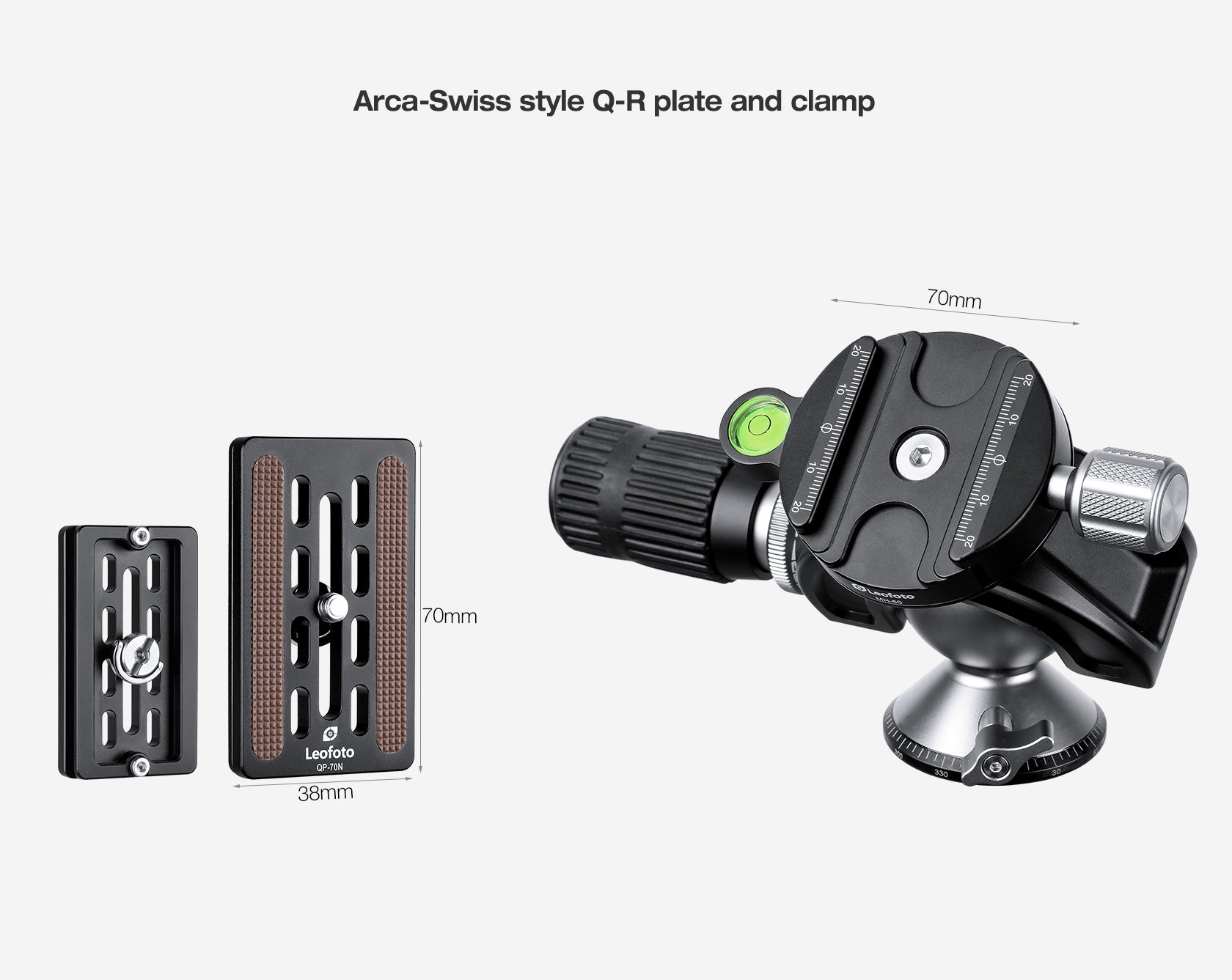 Leofoto MH-60 Full Dynamic Ball Head /w Handlebar Control | Arca Compatible | Ideal for Target Shooting