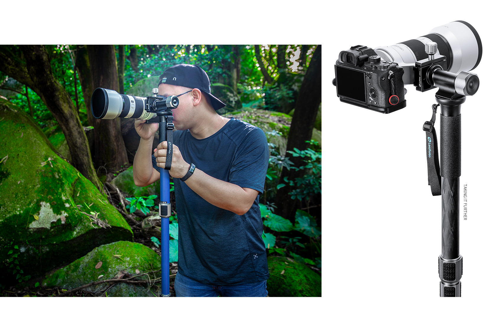 Leofoto MPG-01 Series Monopod Head Side Mount | 360° Tilting