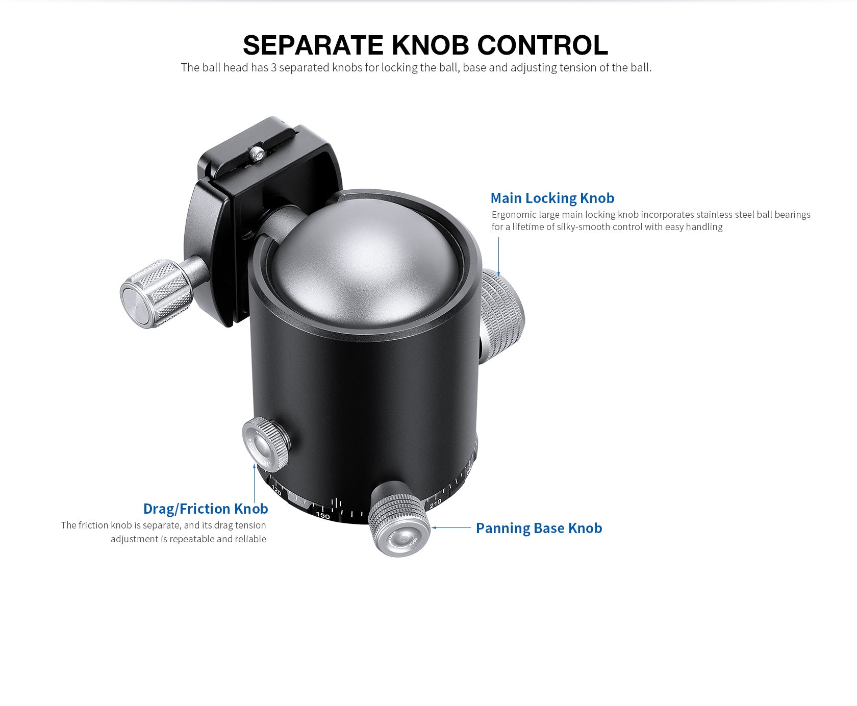 Leofoto LM-404CL(Long) Tripod with 100mm Video Bowl/Platform and Bag | Max Load 88 lb