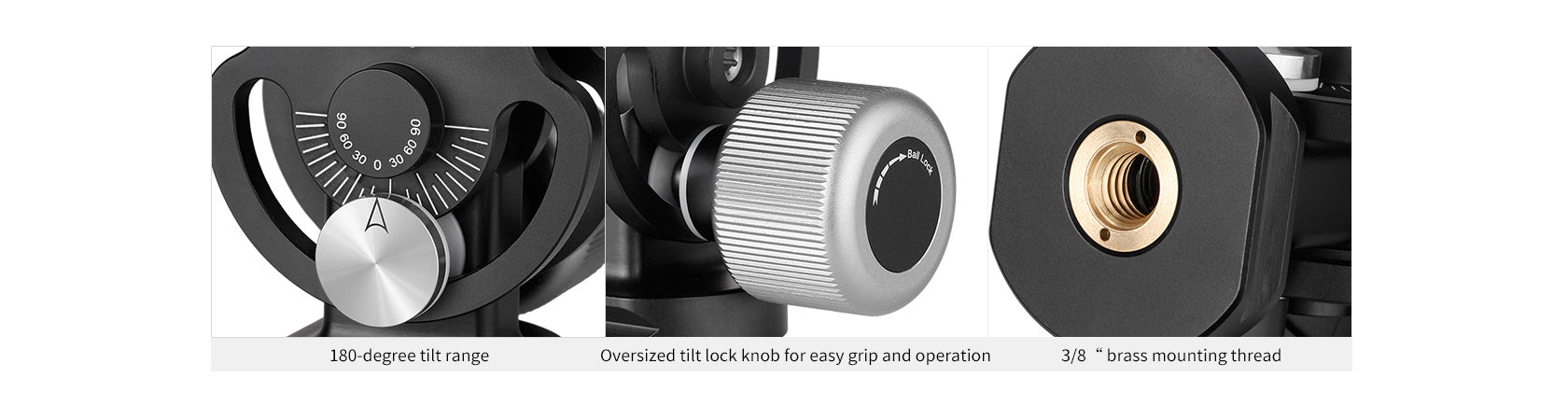 Leofoto VH-10S 2-Way Monopod Head | Arca Compatible