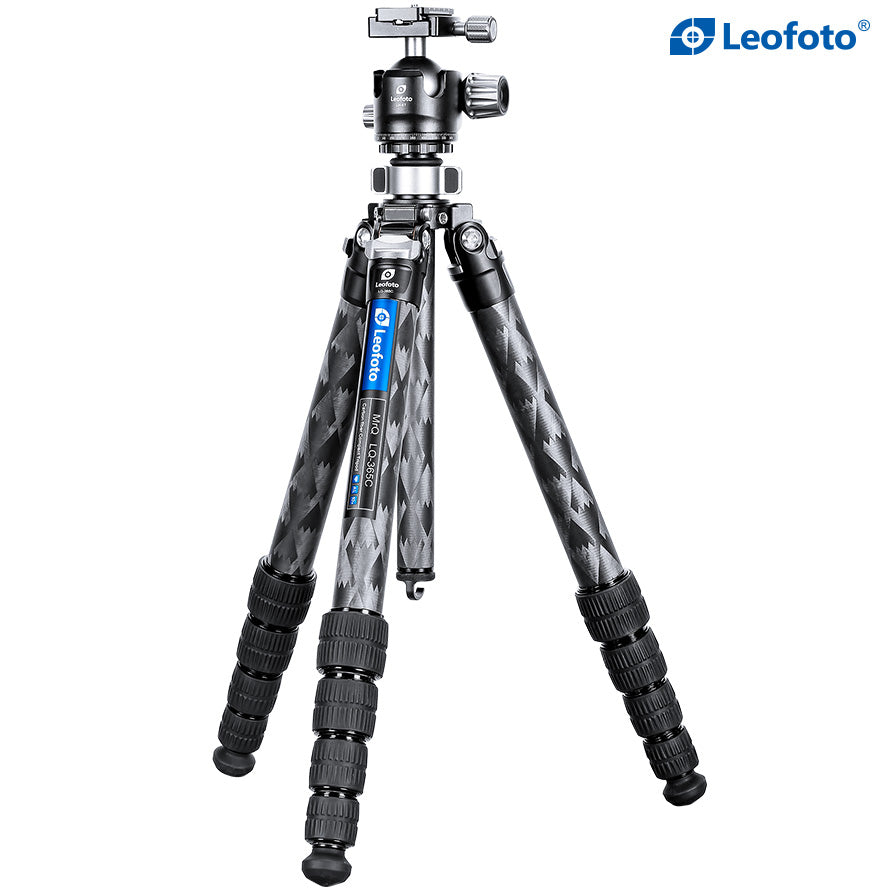 Leofoto LQ-365C Premium Carbon Fiber Tripod LH-47 Ballhead with Quick Swap Center Column+Apex Platform and Tripod Bag