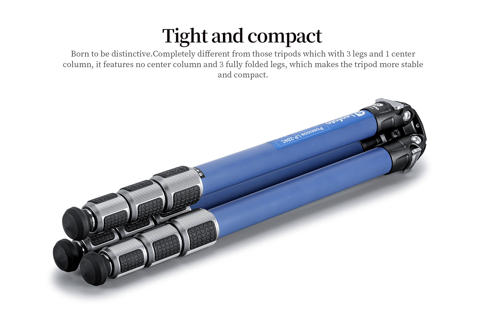 Leofoto LP-284C Poseidon Ocean Tripod + LH-30 Ballhead Set (Full Blue) | Anti-Corrosion with Titanium Foot Spike