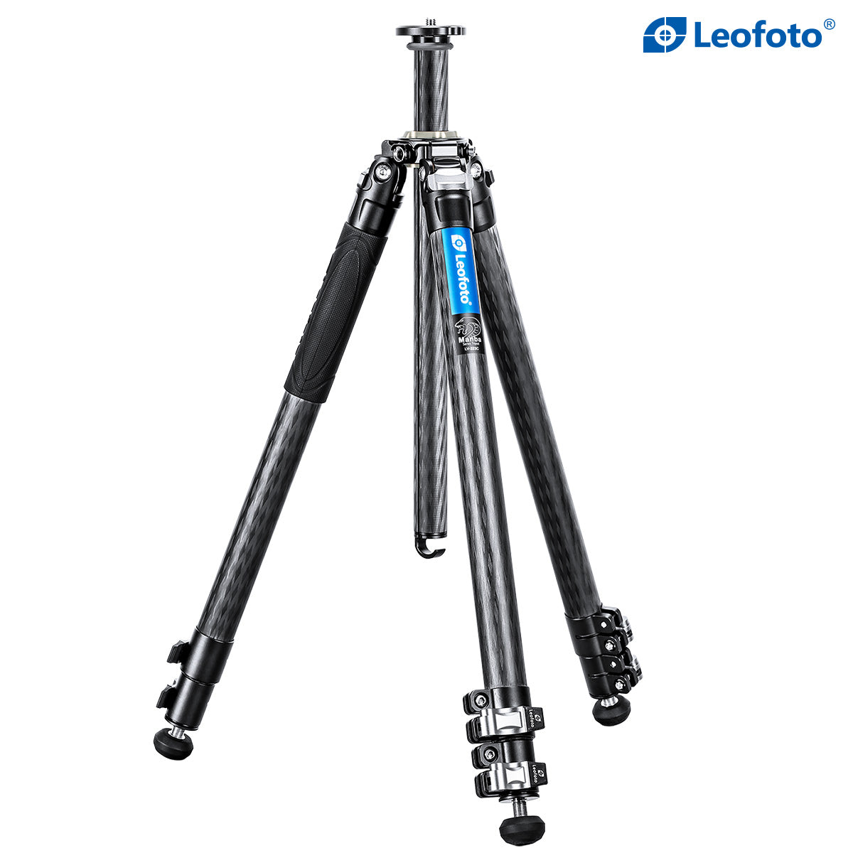 Leofoto LV-323C 3-Section Carbon Fiber Video Tripod / Built-In Hollow Ball and Flip Leg Locks