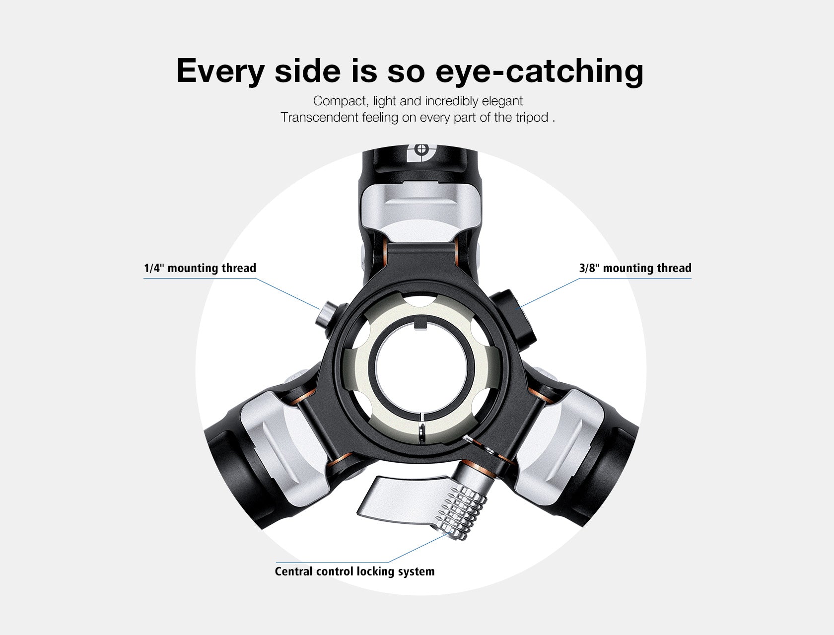 Leofoto LV-324C+BV-10 4-Section Carbon Fiber Tripod with Fluid Head Set / Built-In Hollow Ball and Flip Leg Locks