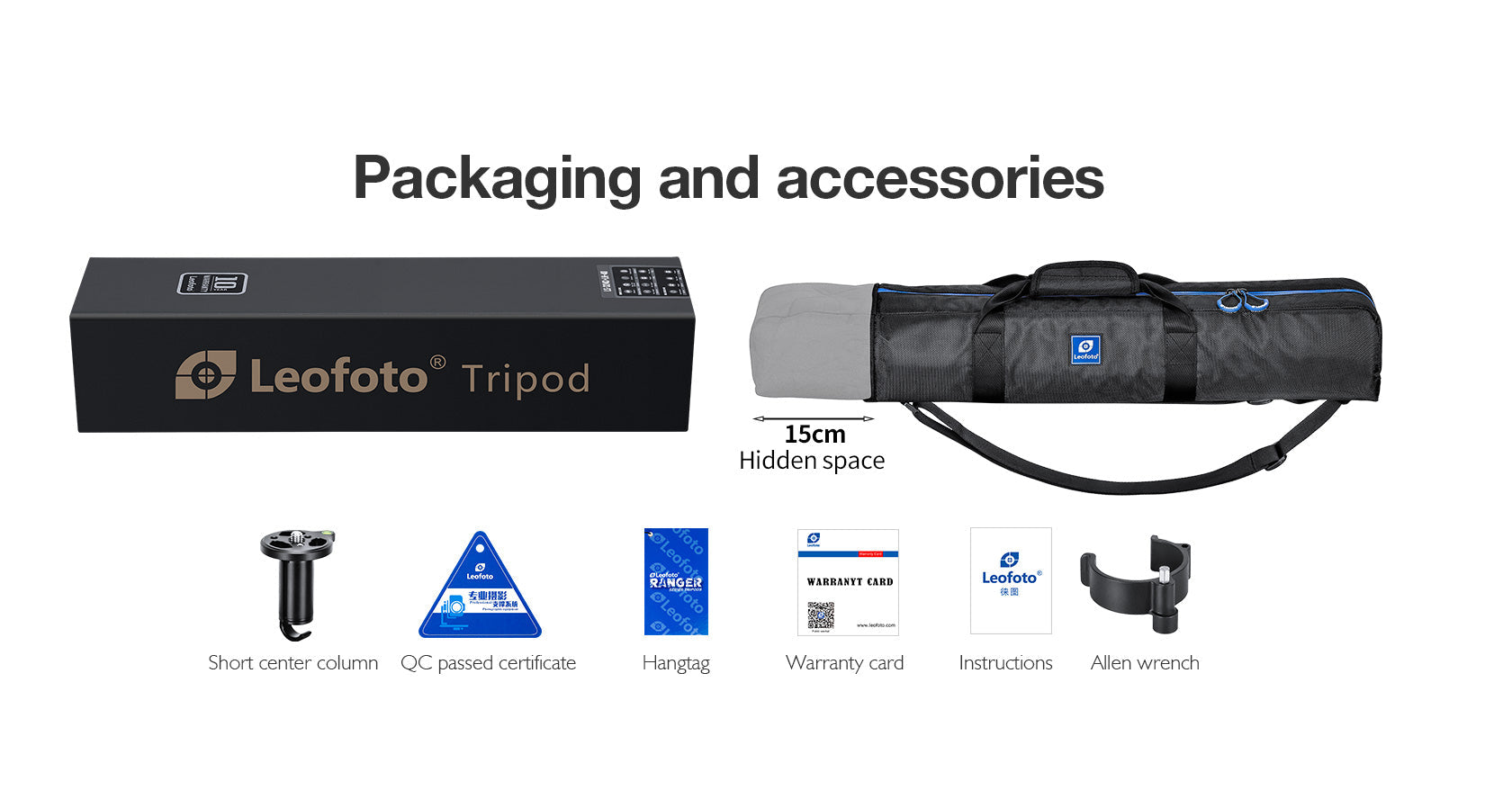 Leofoto LV-323C 3-Section Carbon Fiber Video Tripod / Built-In Hollow Ball and Flip Leg Locks