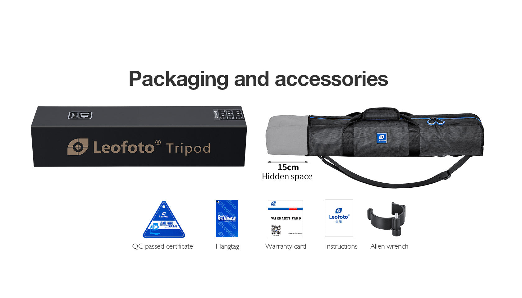 Leofoto LVM-323C+BV-10 3-Section Carbon Fiber Video Tripod with Fluid Head Set | 75mm Integrated Bowl with Leveling Base and Handle