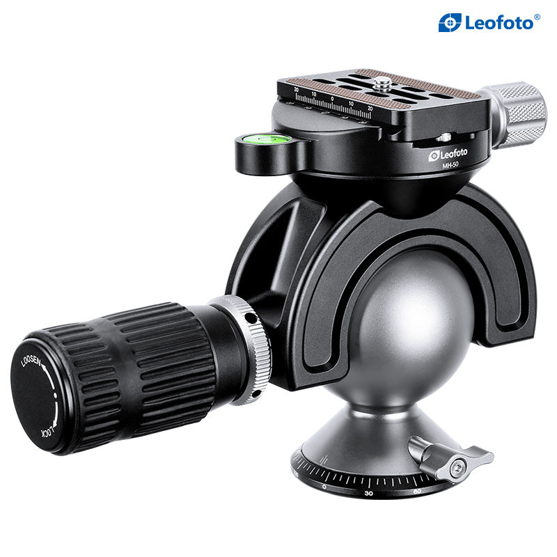 Leofoto MH-50 Full Dynamic Ball Head /w Handlebar Control | Arca Compa