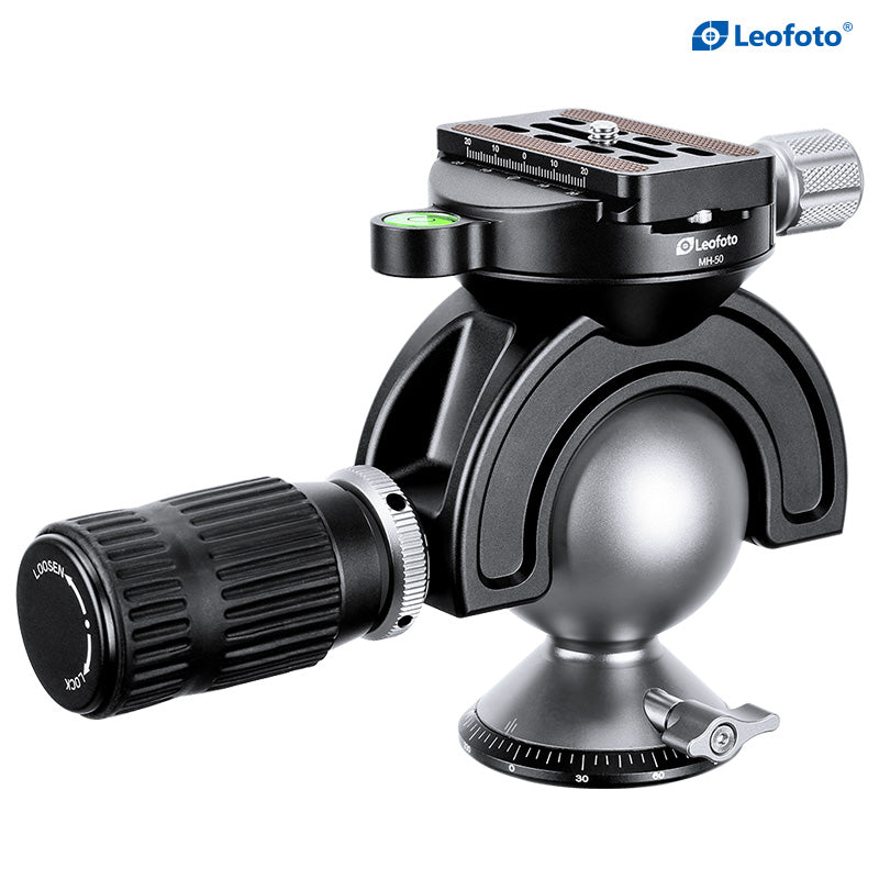Leofoto MH-50 Full Dynamic Ball Head /w Handlebar Control | Arca Compatible | Ideal for Target Shooting