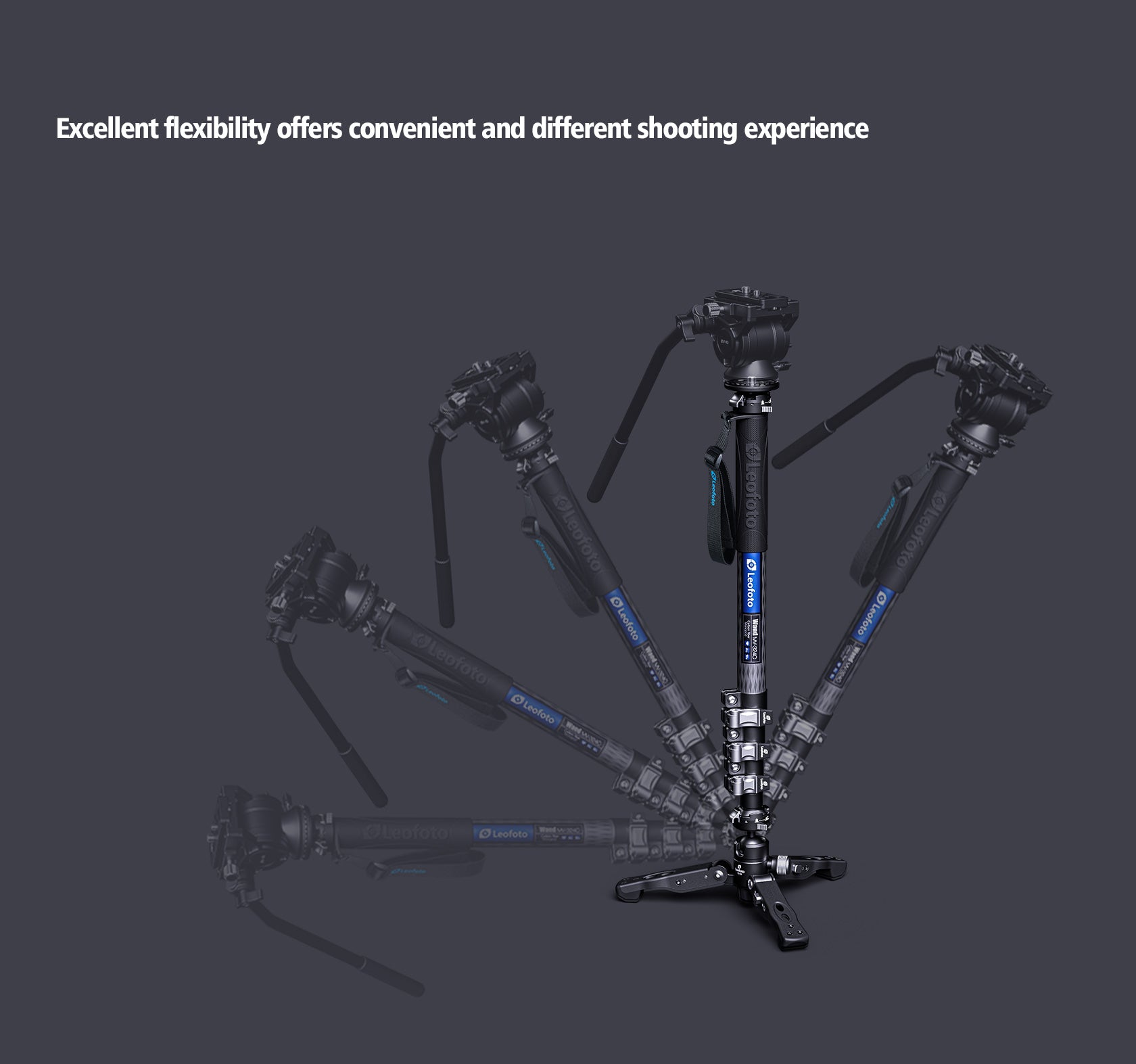 Leofoto MV-324CL(Long) + VD-03 Video Monopod System with Base Support Kit