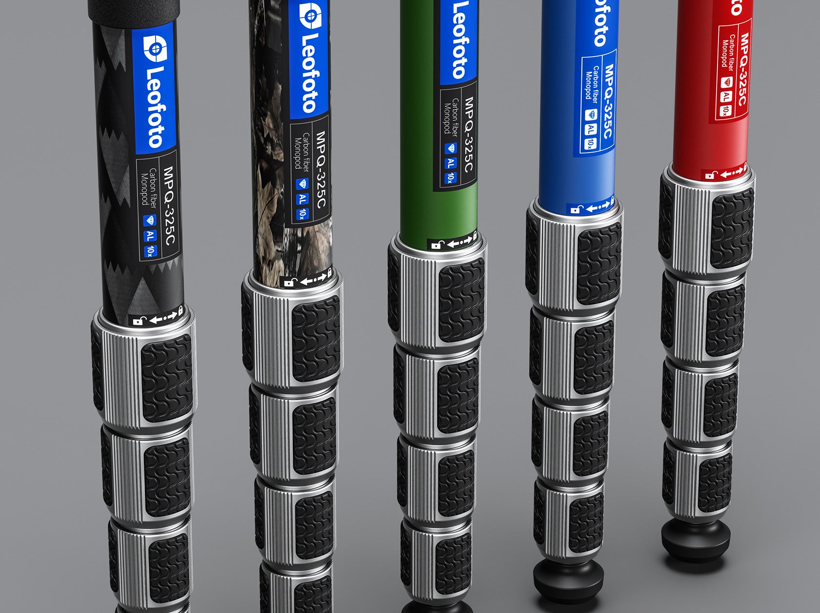 Leofoto MPQ-325C Premium Carbon Fiber Monopod with Case | Water-Resistant Legs