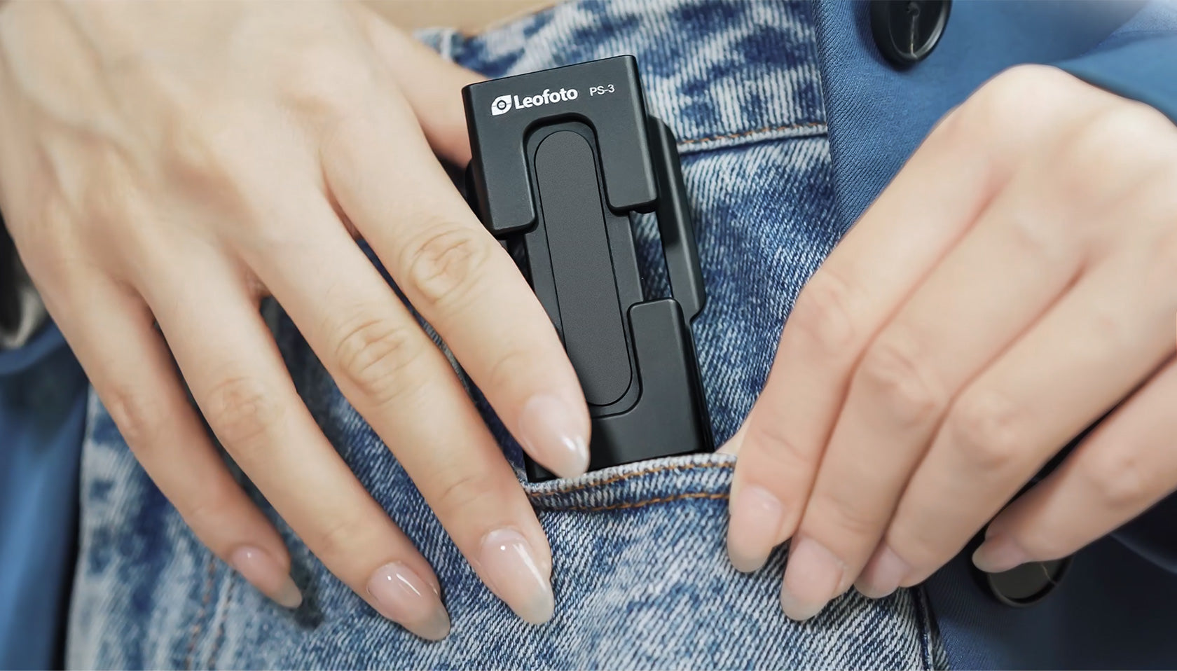 Leofoto PS-3 Multi-functional Foldable Cellphone Stand with Arca-Compatible Dovetail and Cold Shoe Mount