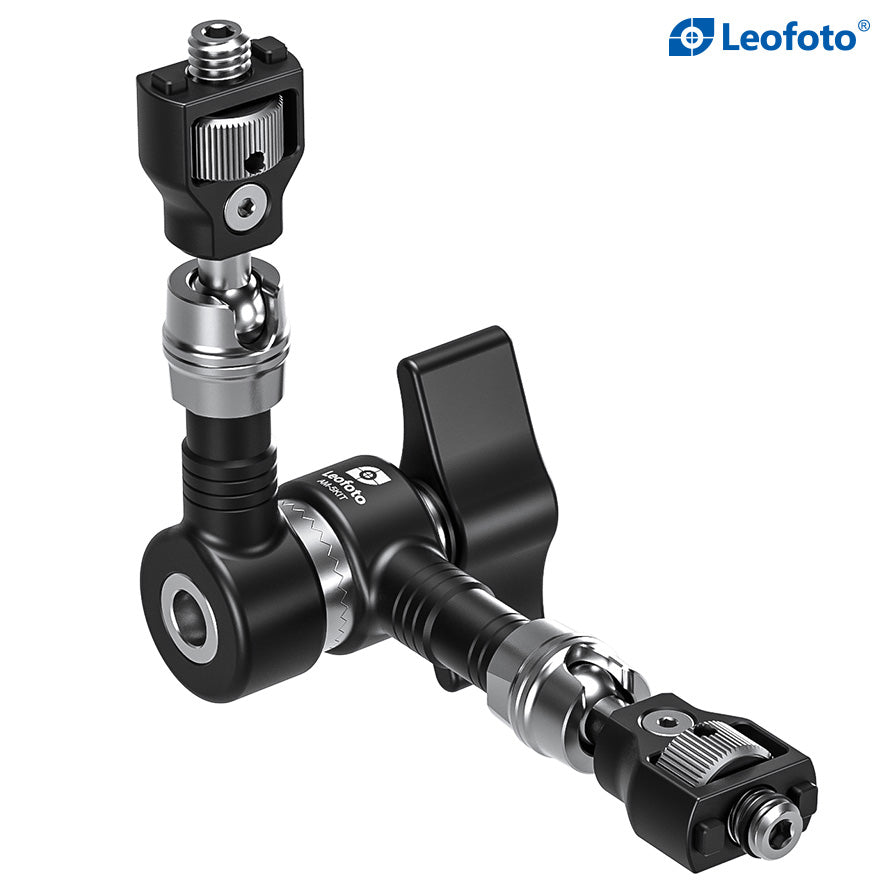 Leofoto AM-5 / AM-6 Kit Versa Magic Arm "Heavy-Duty" | Anti-Twist Adapter | 1/4th and 3/8" Mounting Screws