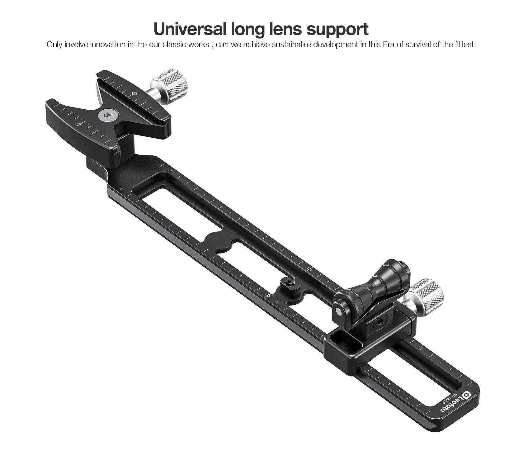 Leofoto VR-150LS Updated 295mm Dual Pivot Long Tele Lens Support for Arca
