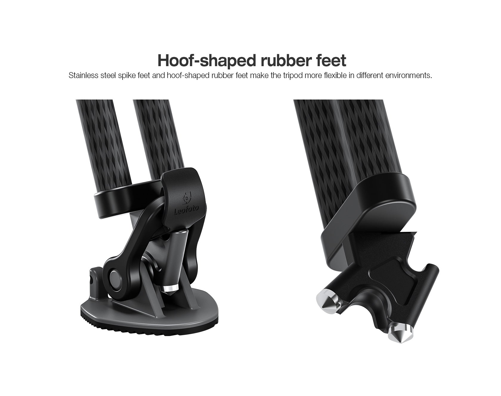 Leofoto LVC-253C+BV-20 (Lever-Release Clamp) Dual-Tube Video Tripod with Fluid Head Set | 75mm Integrated Bowl with Leveling Base and Handle