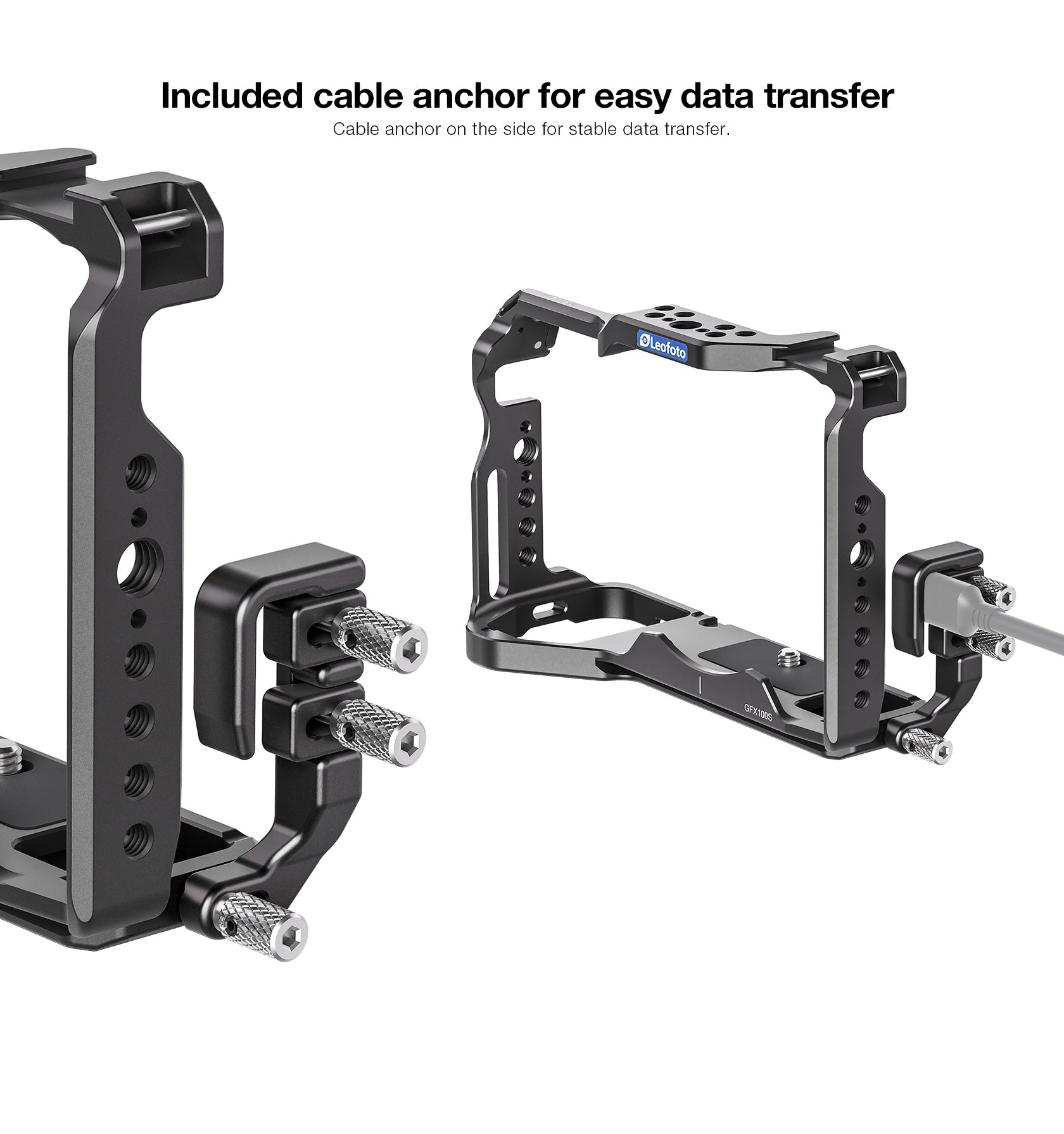 Leofoto GFX100S Camera Cage for Fujifilm GFX100S/GFX50SII