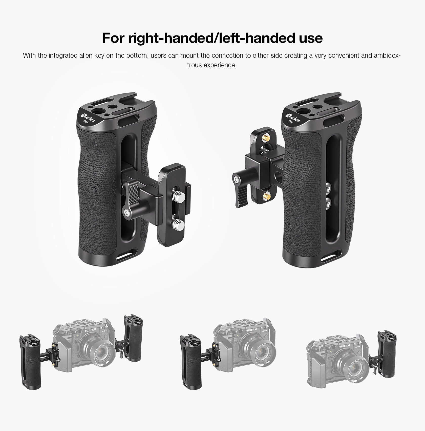 Leofoto CH-7-1 Side Handle | NATO/Picatinny Rail