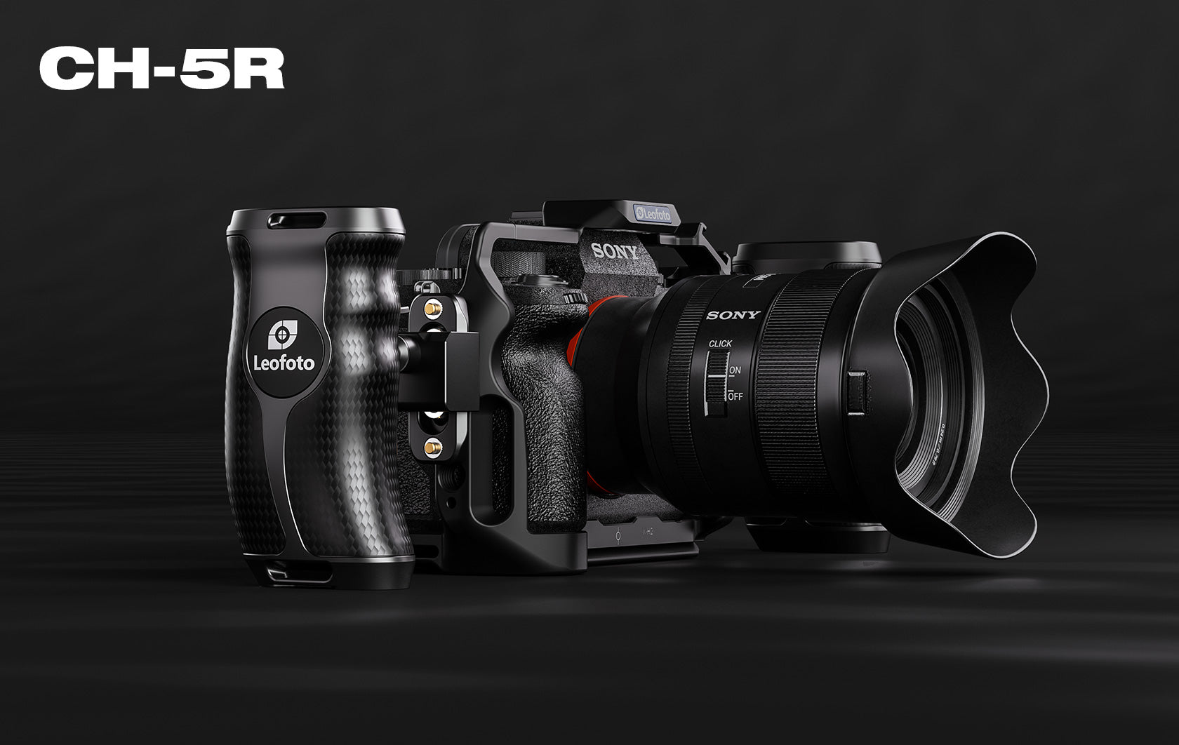 Leofoto CH-5 (Right or Left) Rotating Carbon Fiber Side Handle