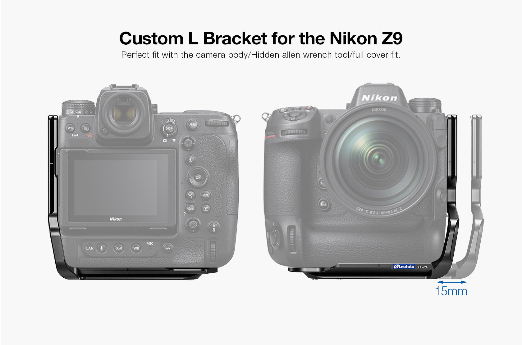 Leofoto LPN-Z9 L-Bracket for Nikon Z9 Mirrorless Camera