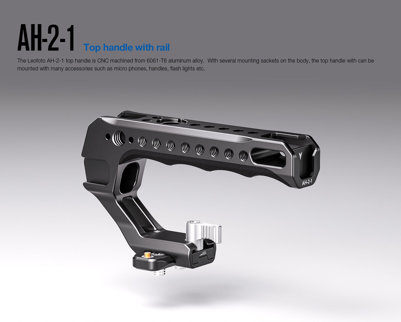 Leofoto AH-2-1 Top Handle | NATO/Picatinny Rail