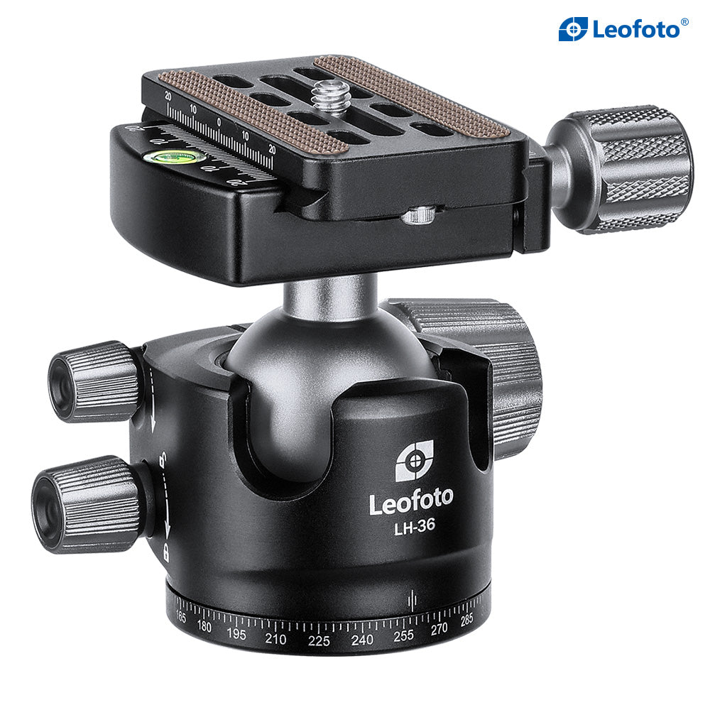 Leofoto LH-36 Low Profile Ball Head + QR Plate | Arca Compatible
