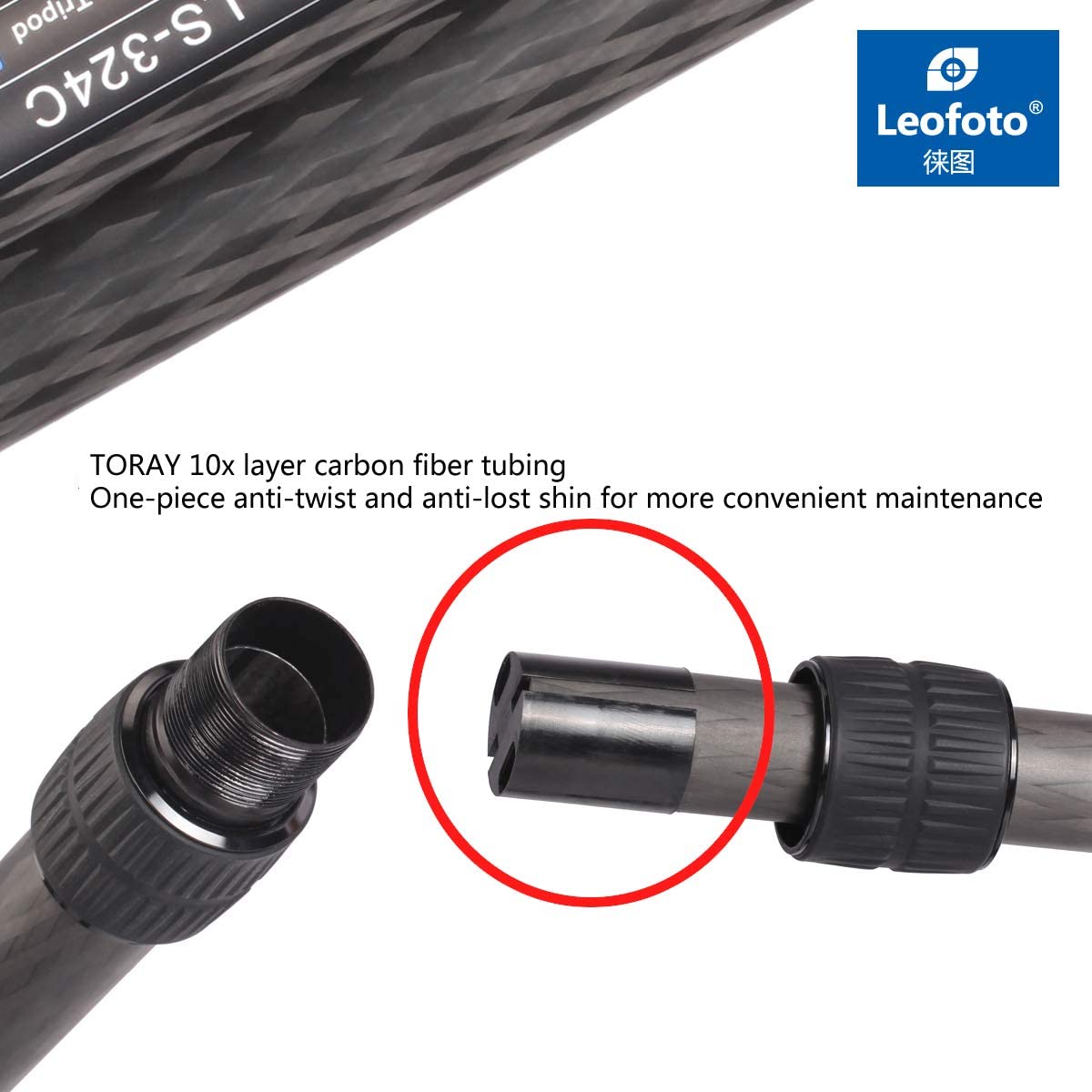 Leofoto Tripod Leg Shim Set 12 Pieces for 325C Tripods; 28mm, 25mm, 22mm, 19mm