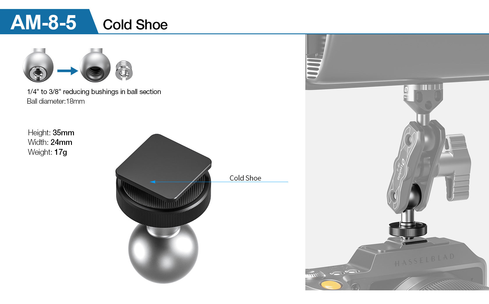 Leofoto AM-8 Professional Magic Arm Kit