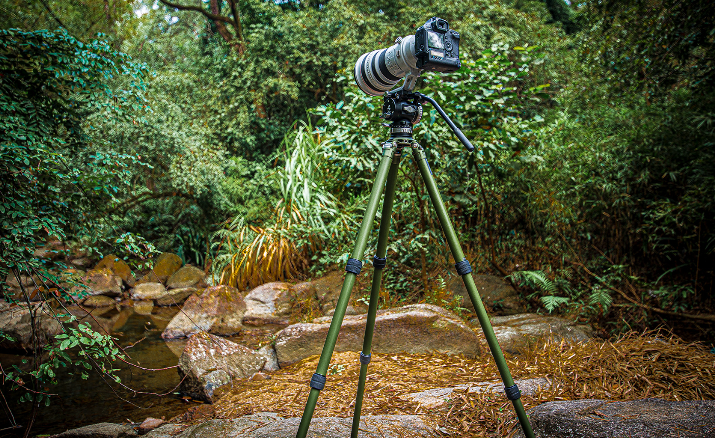 Leofoto LM-364CL(Long) Tripod with 75mm Video Bowl+Platform and Bag (Olive Green)