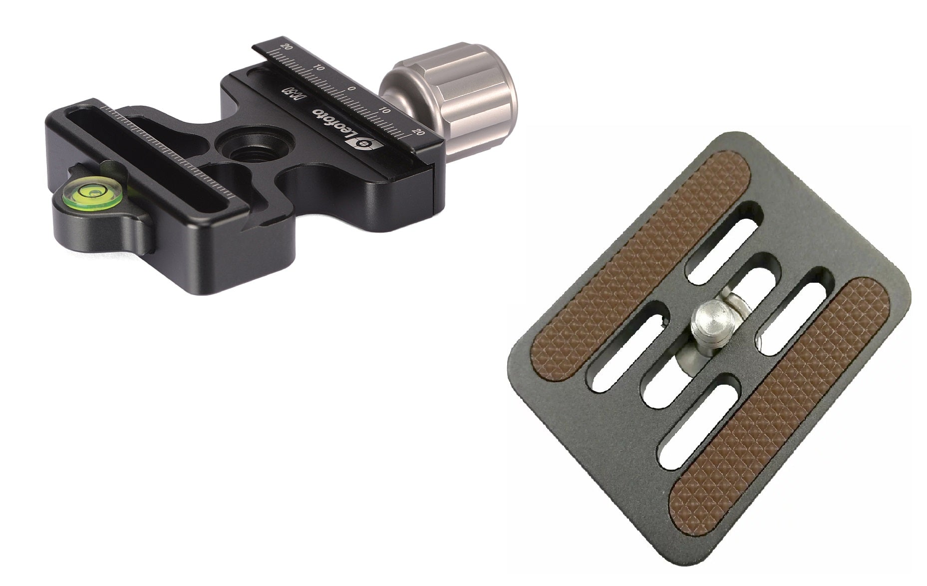 Leofoto DC-50 + BPL-50N Quick Release Clamp Screw-Knob with Plate Compatible with ARCA / Manfrotto RC2