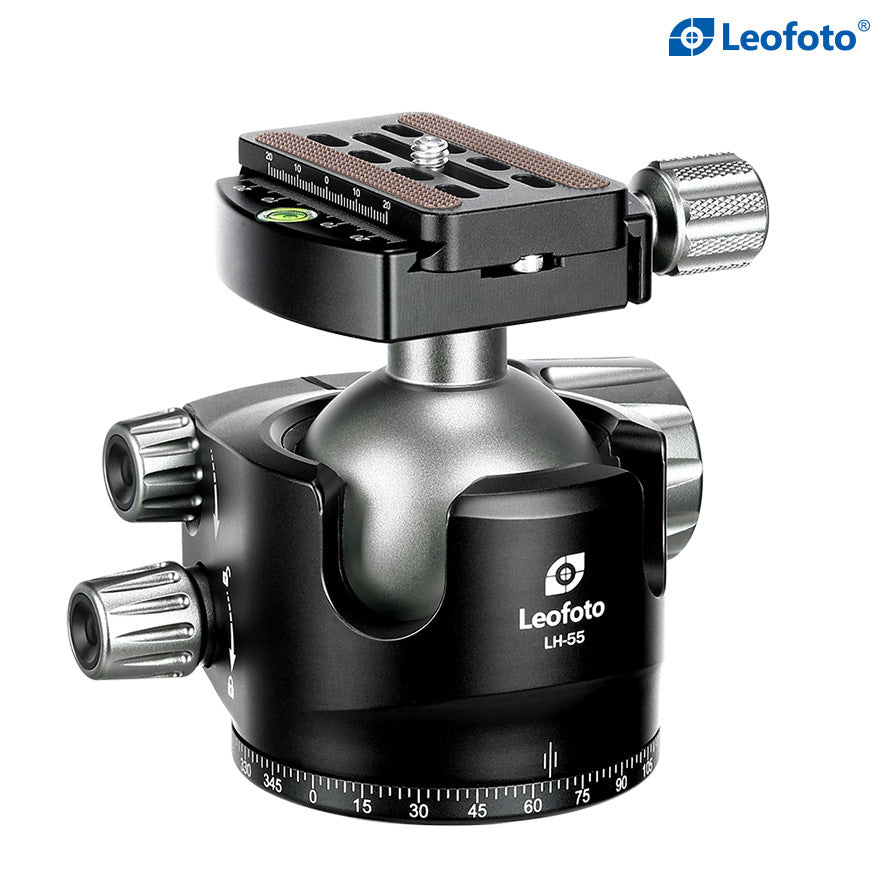 Leofoto LH-55 Low Profile Ball Head + QR Plate | Arca Compatible