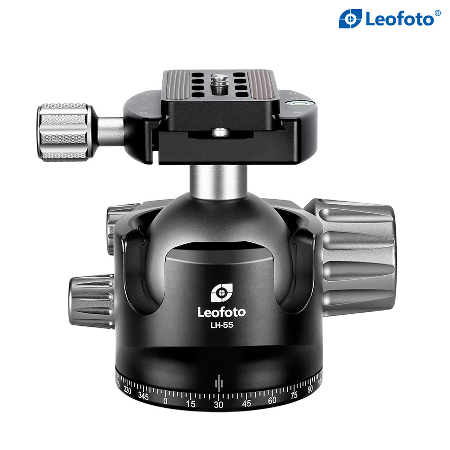 Leofoto LH-55 Low Profile Ball Head + QR Plate | Arca Compatible