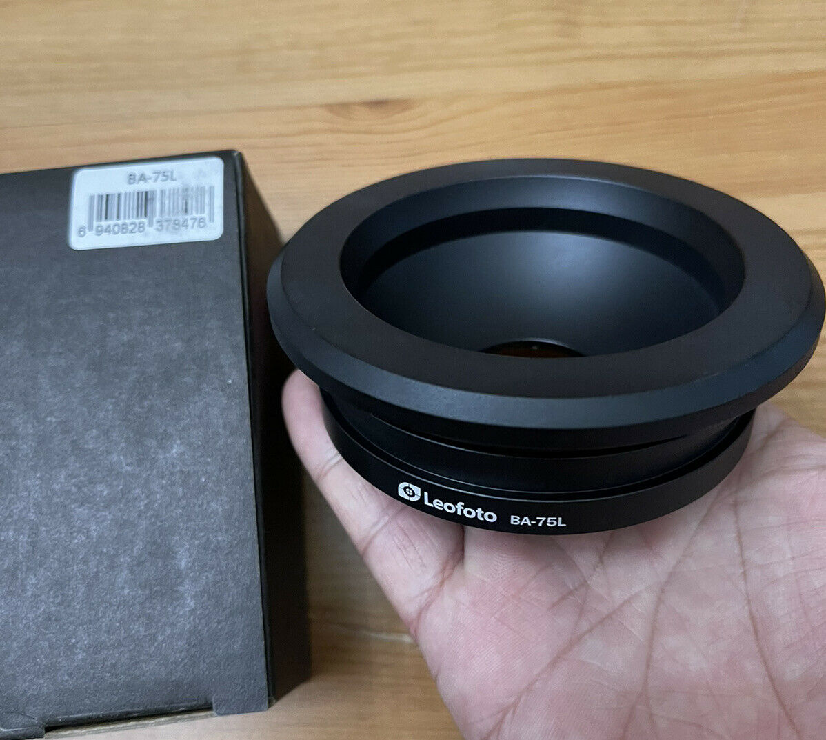 Leofoto BA-75L 100mm to 75mm Half-Bowl Video Head Adapter