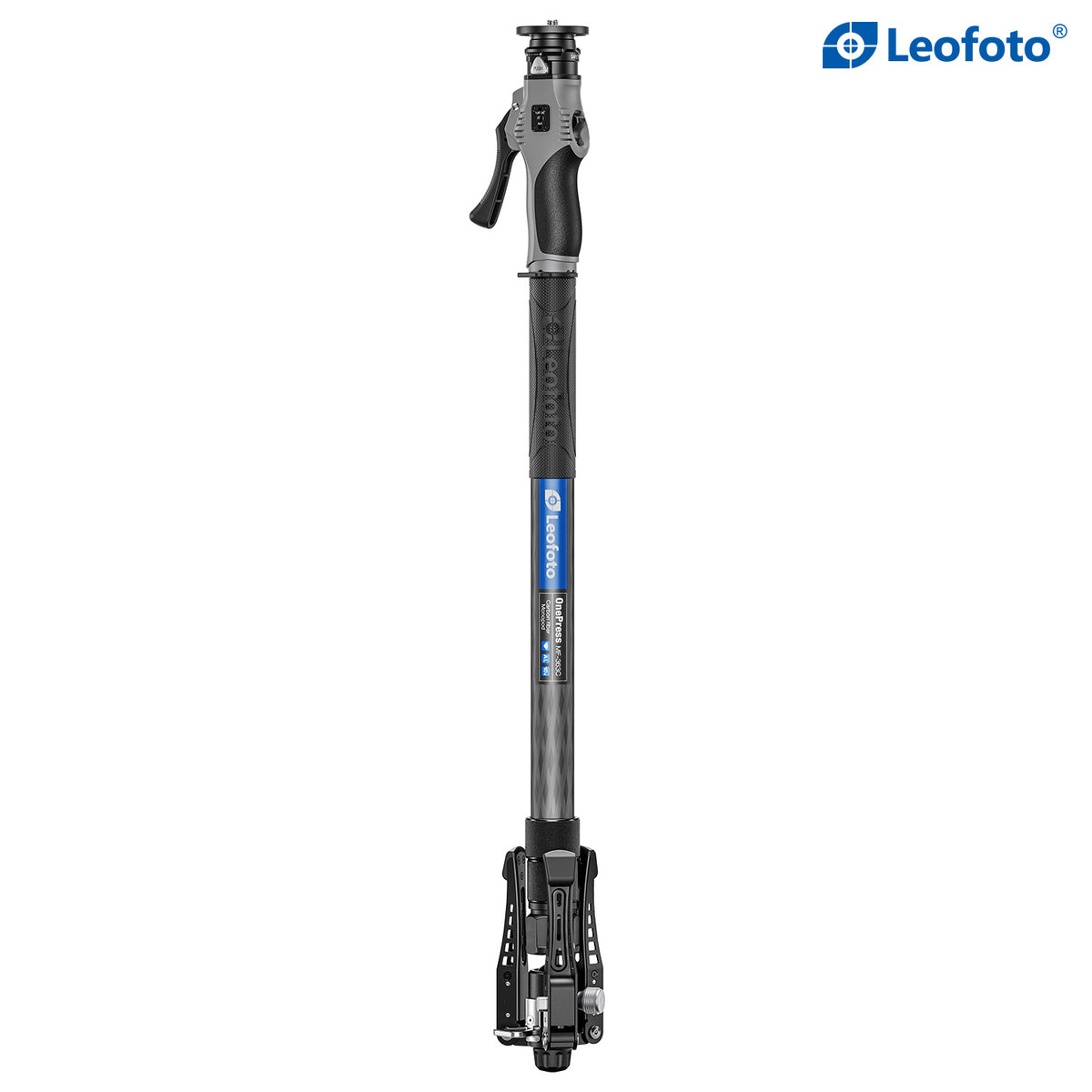 Leofoto MF-363C One-Click Carbon Fiber Monopod with VD-04P Foot Pedal Base