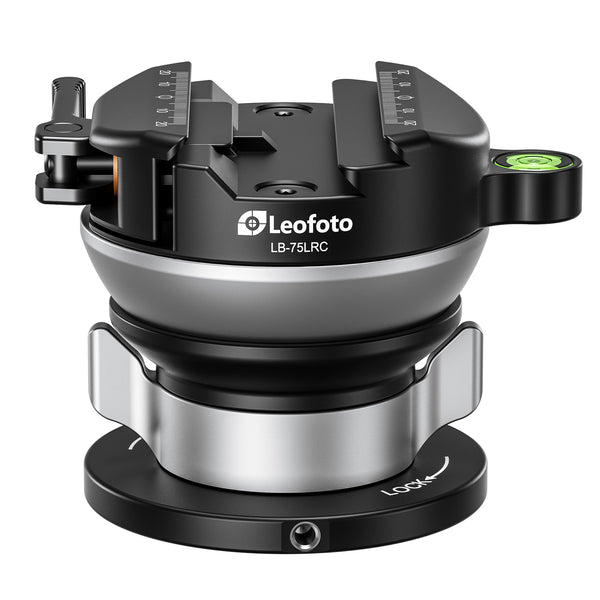 Leofoto LB-75LRC Leveling Head Arca + Picatinny Hybrid Lever-Release C