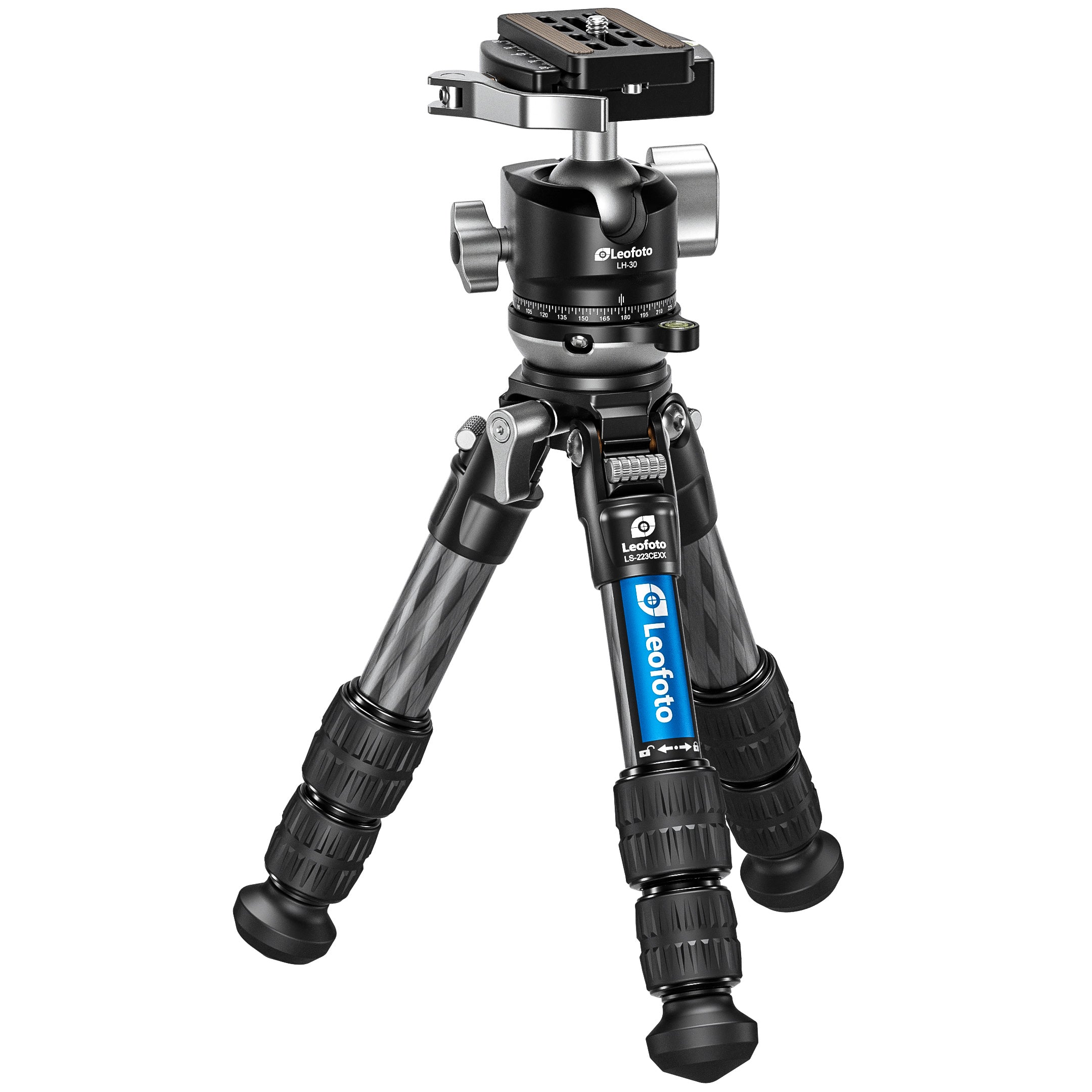 Leofoto LS-223CEX X Verison Table/Ground Mini Tripod with Integrated L