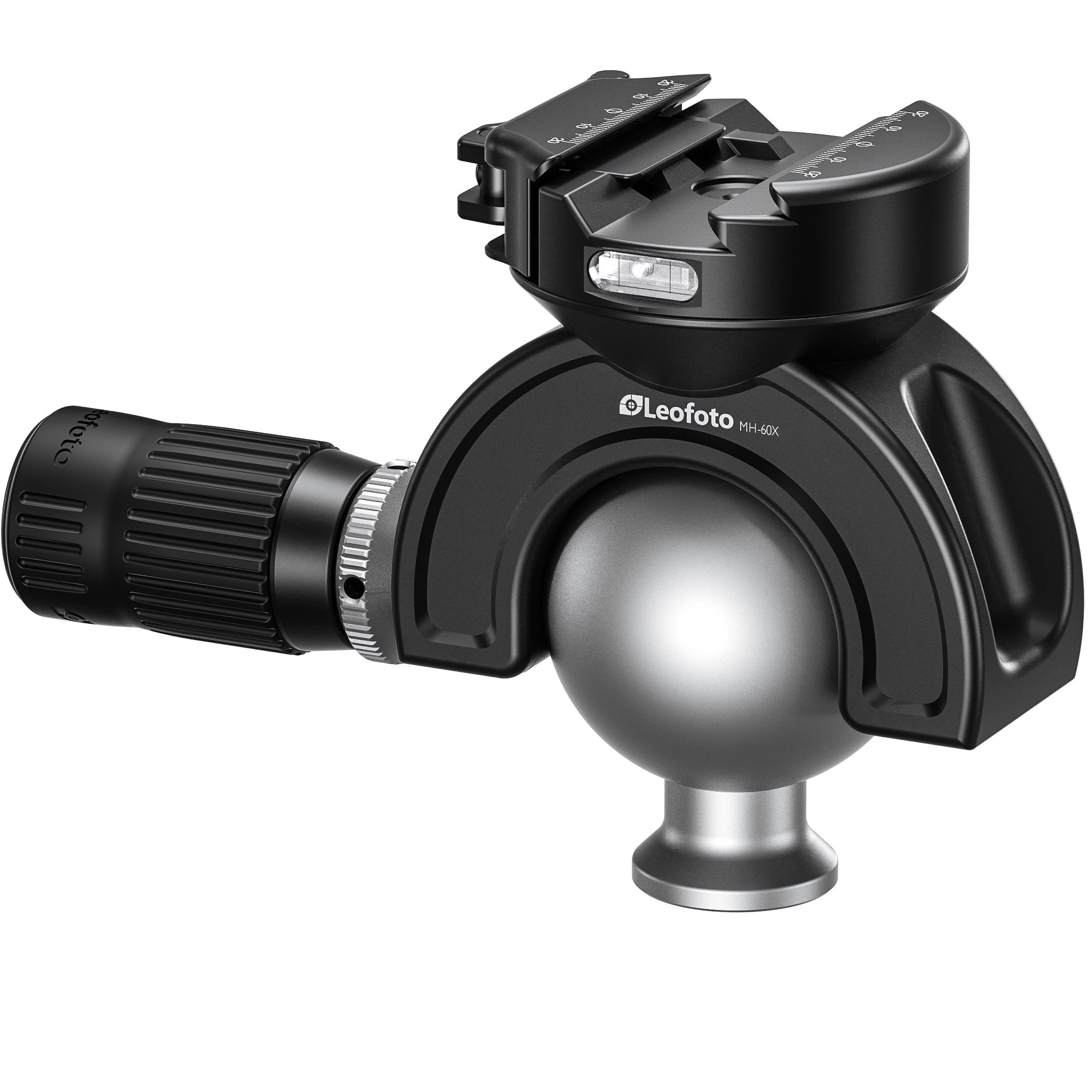 Leofoto MH-X Full Dynamic Ball Head /w Handlebar Control for SA-X Series Tripods | Rosette and 3/8'' Mounting | Arca+Picatinny Compatible