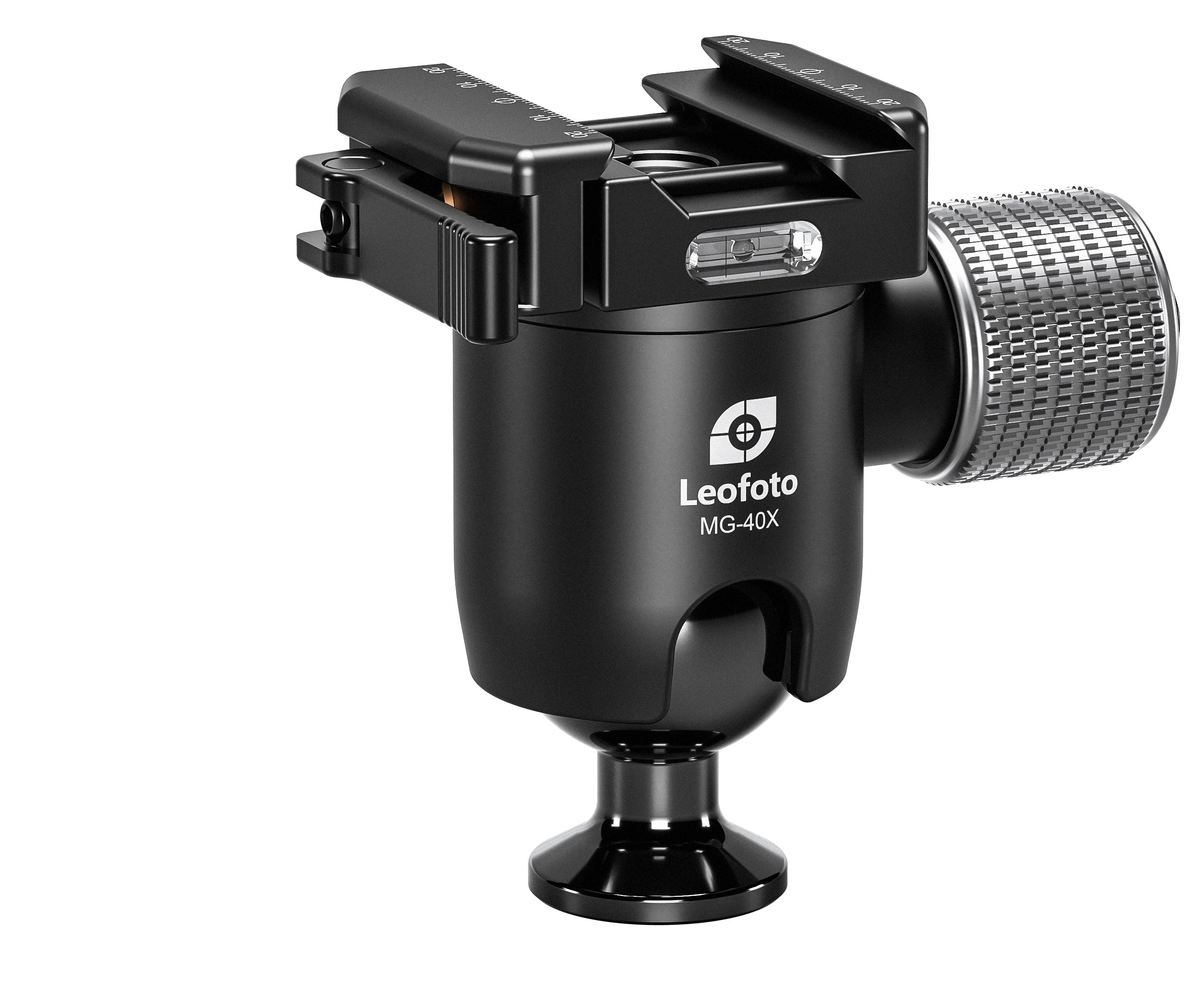 Leofoto MG-40X Outdoors Lever-Release Rapid Lock Ball Head With Hybrid Clamp | Arca & Picatinny Compatible