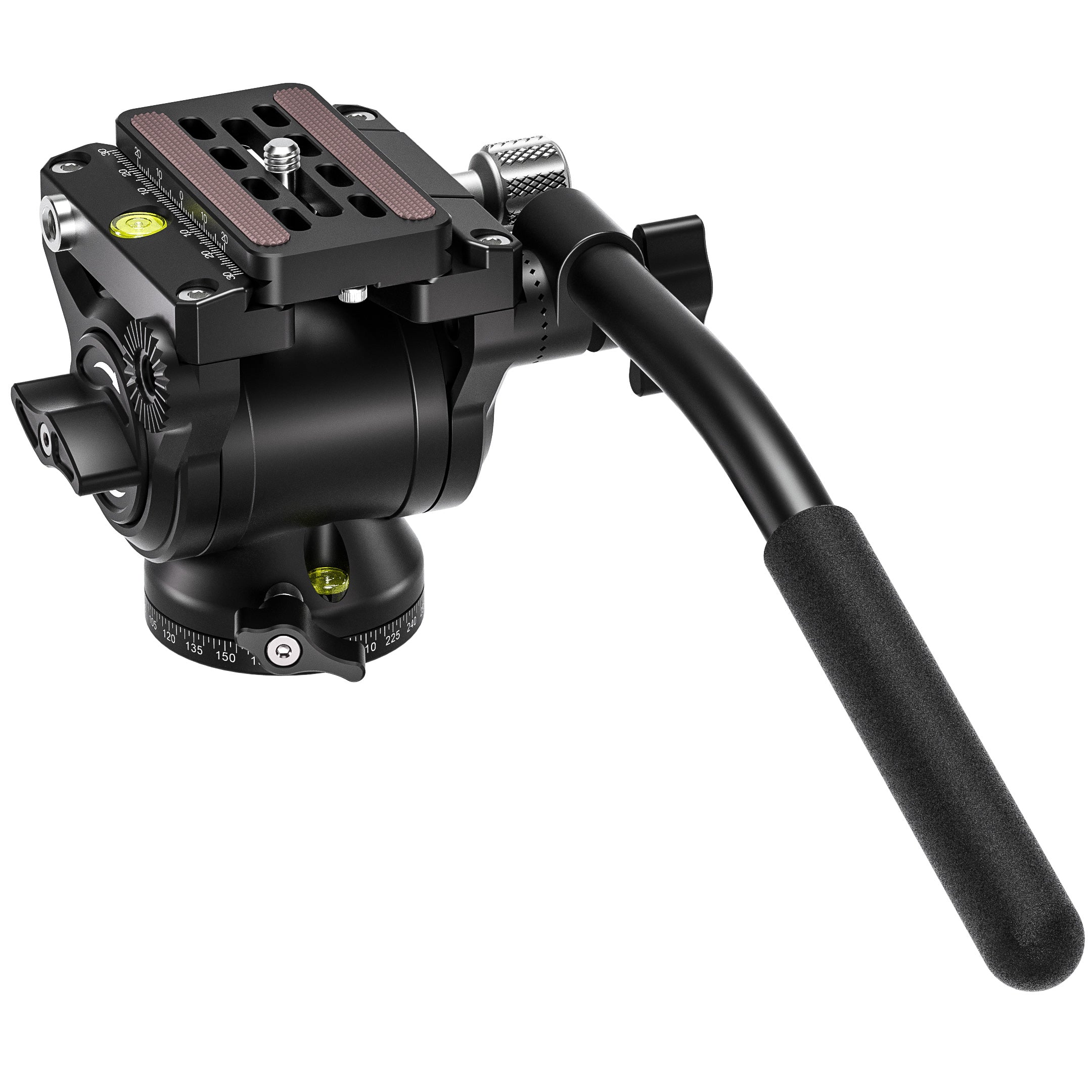 Leofoto BV-5B Mini Fluid Head for Optics | Shorter Handle | Arca Compatible