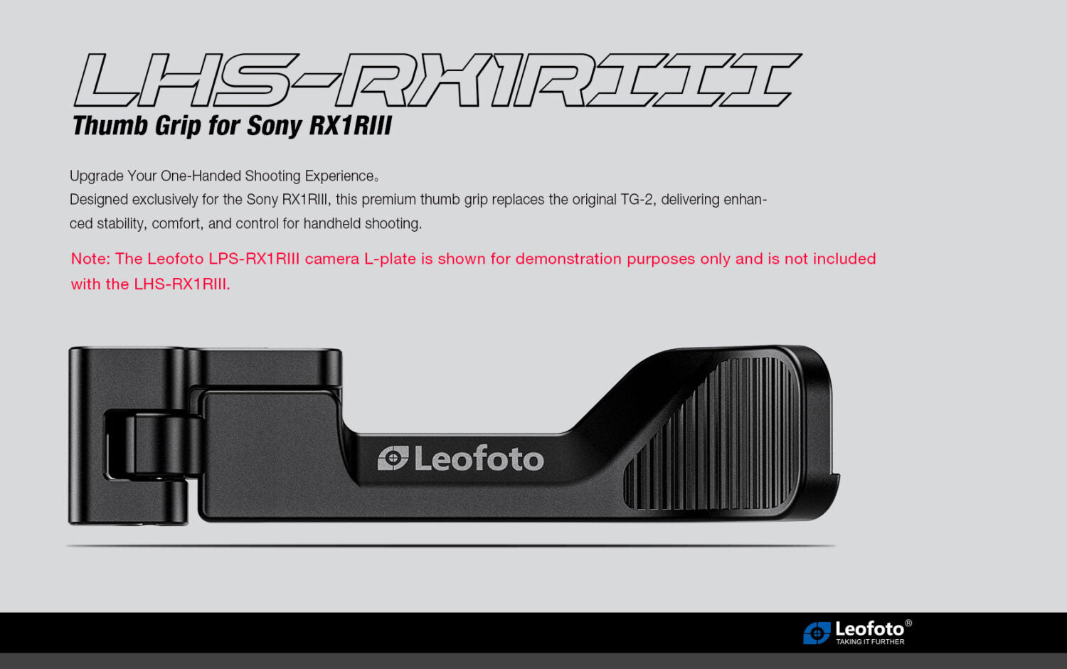 Leofoto LHS-RX1RIII Thumb Grip for Sony RX1R III