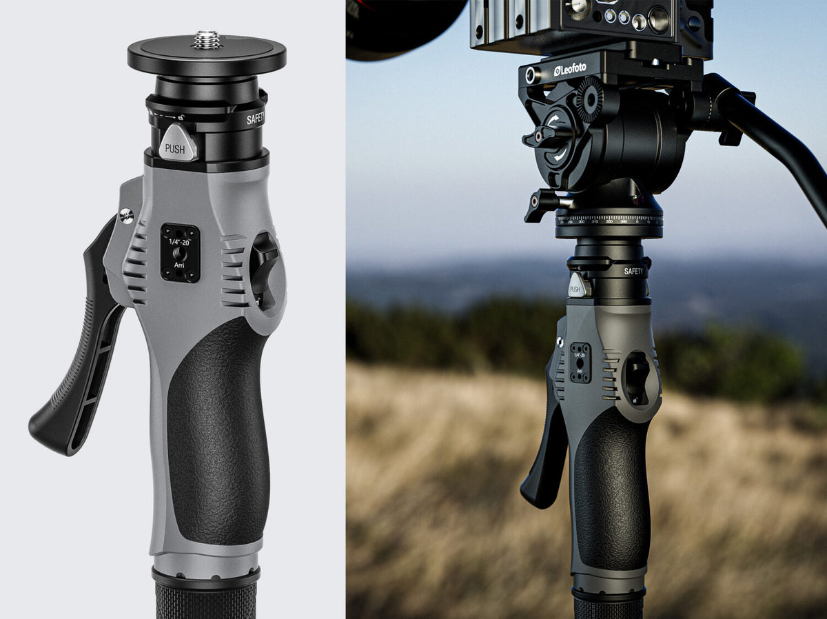 Leofoto MF-363C One-Click Carbon Fiber Monopod with VD-04P Foot Pedal Base