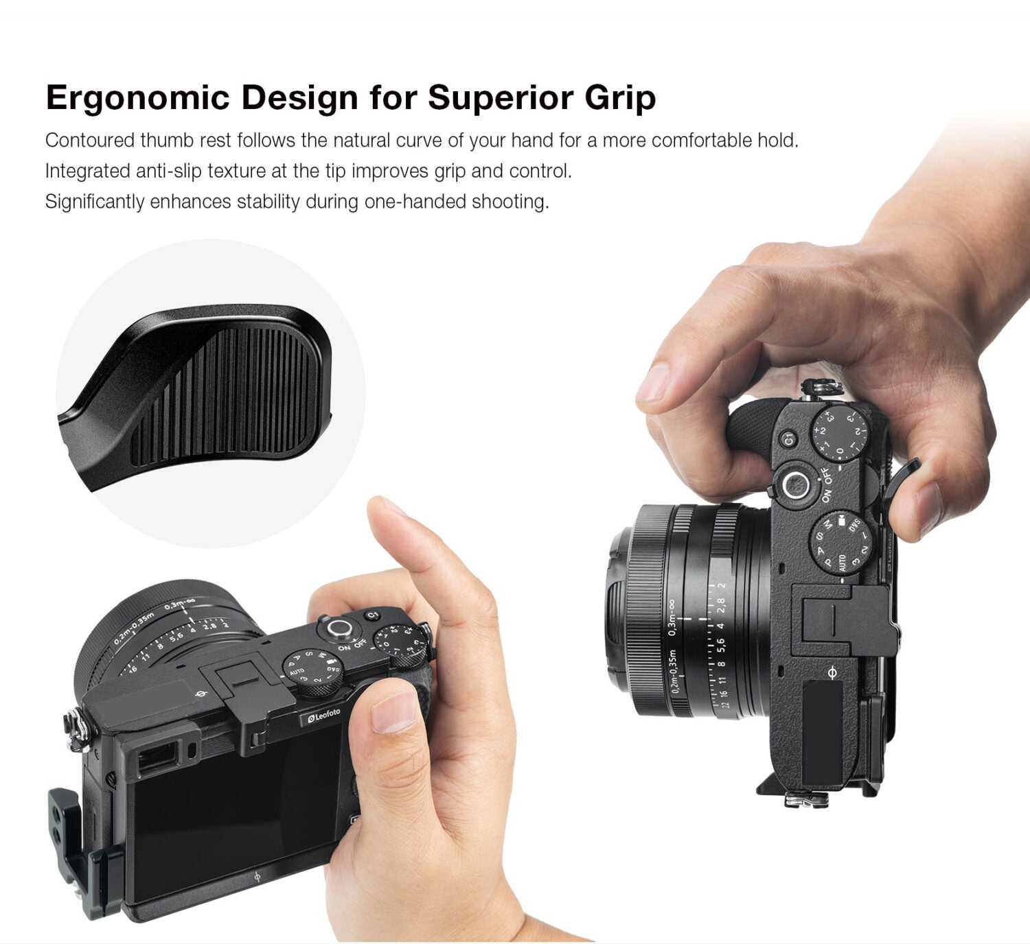 Leofoto LHS-RX1RIII Thumb Grip for Sony RX1R III