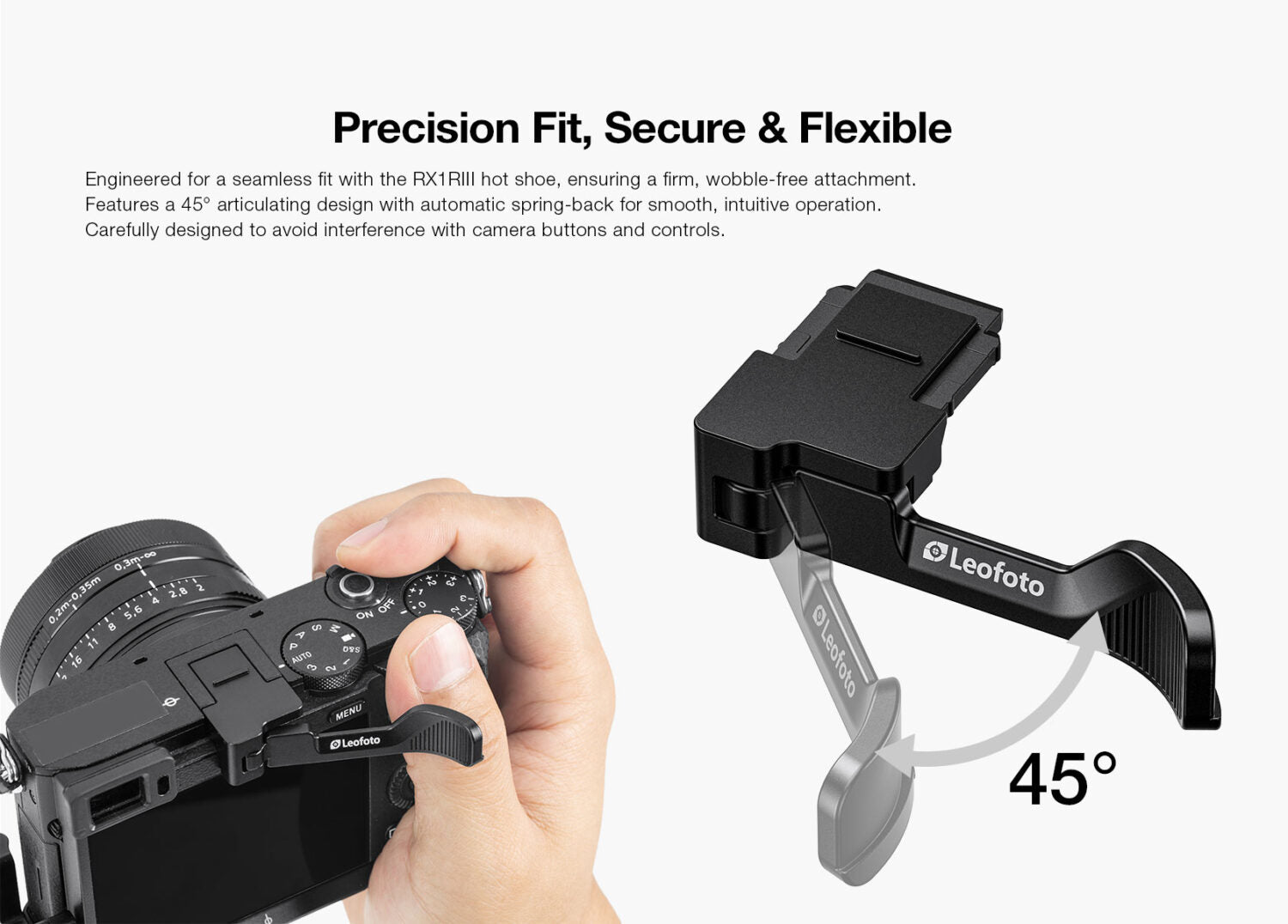 Leofoto LHS-RX1RIII Thumb Grip for Sony RX1R III