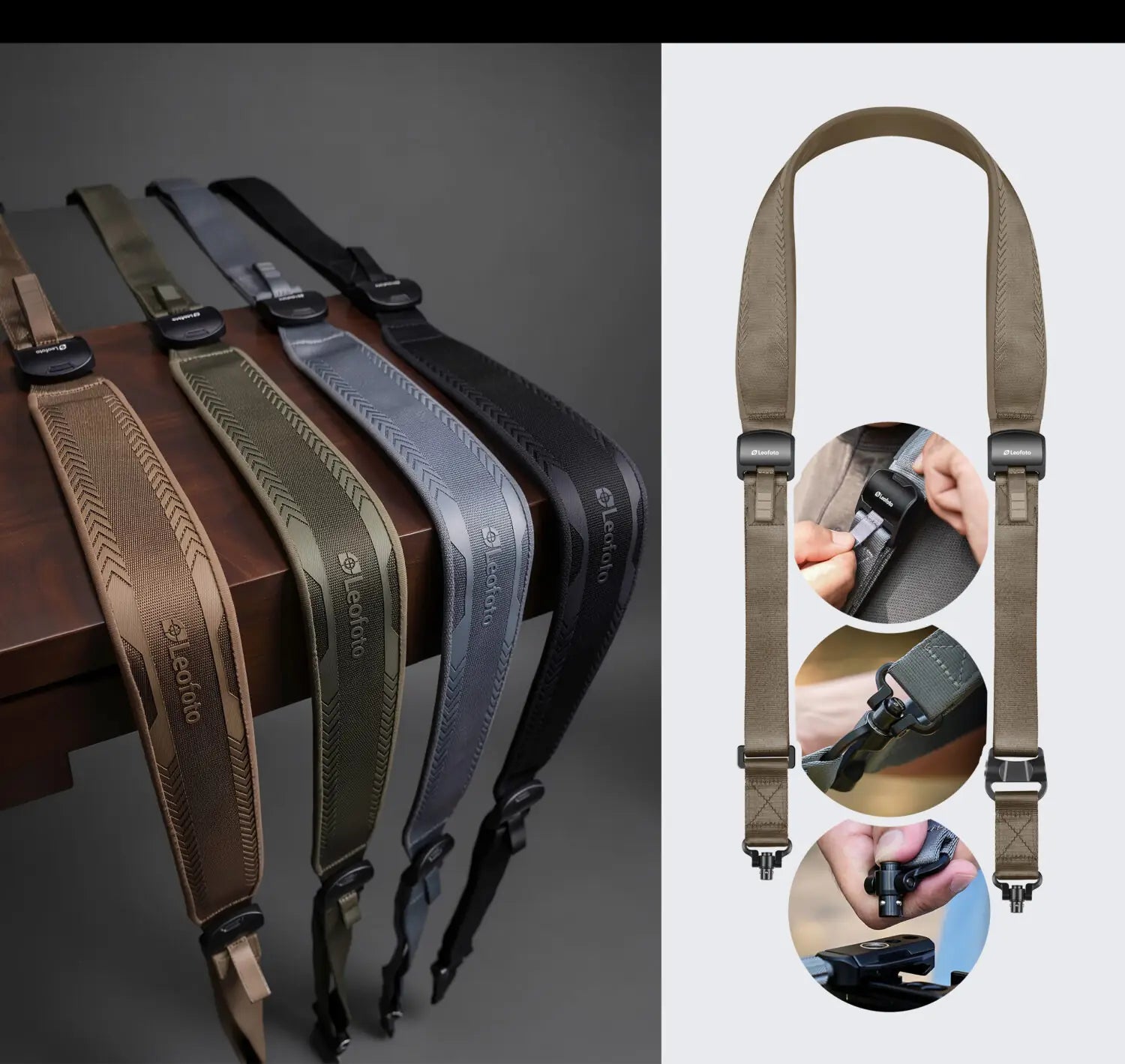 Leofoto SP-02 1-Point / 2-Point Convertible Sling