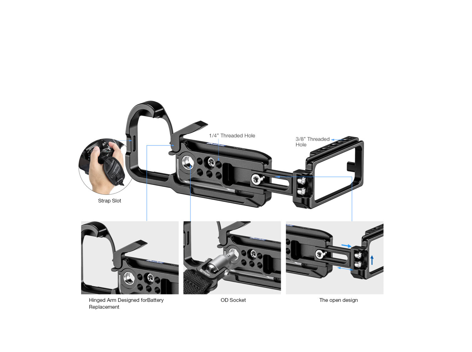Leofoto LPS-A7R6 L Plate for Sony A7R VI | Arca Compatible