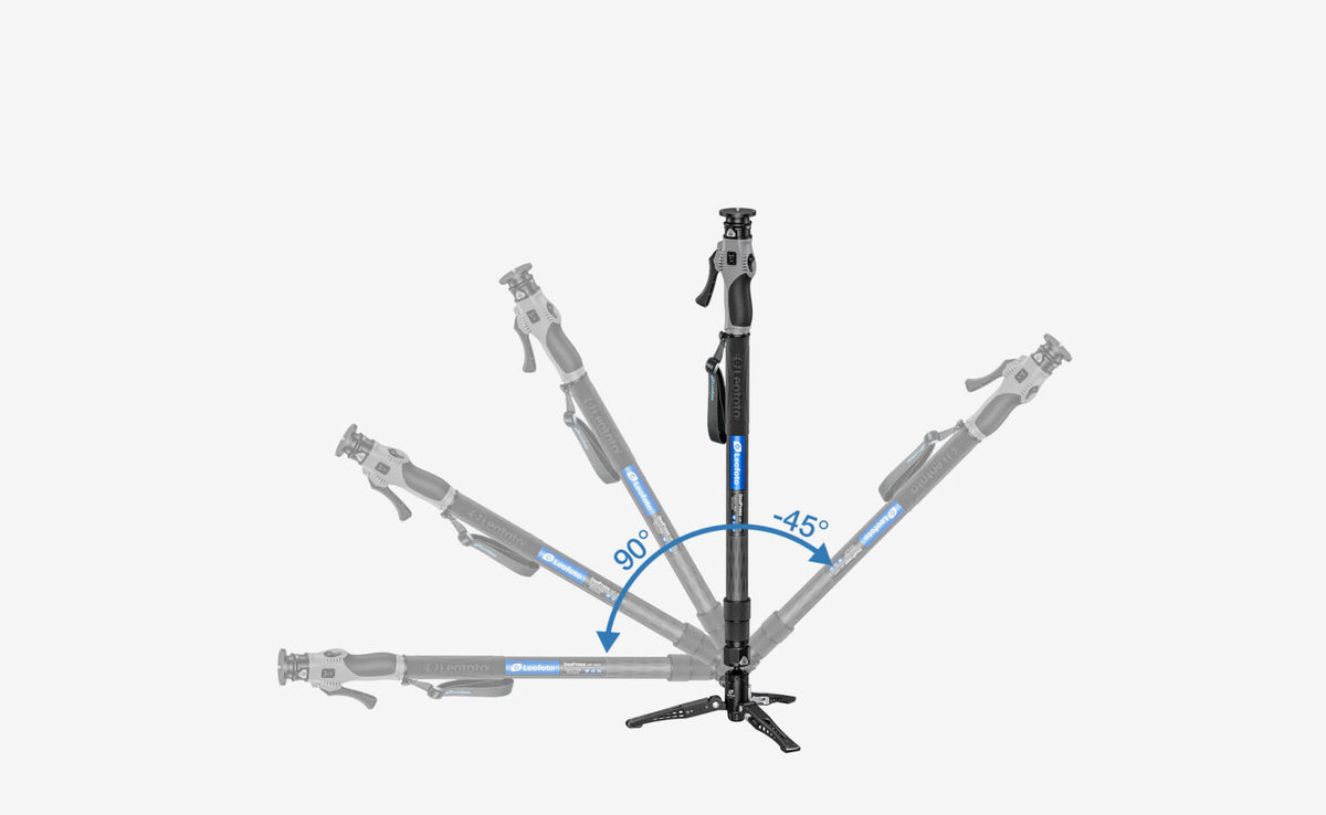 Leofoto MF-363C One-Click Carbon Fiber Monopod with VD-04P Foot Pedal Base