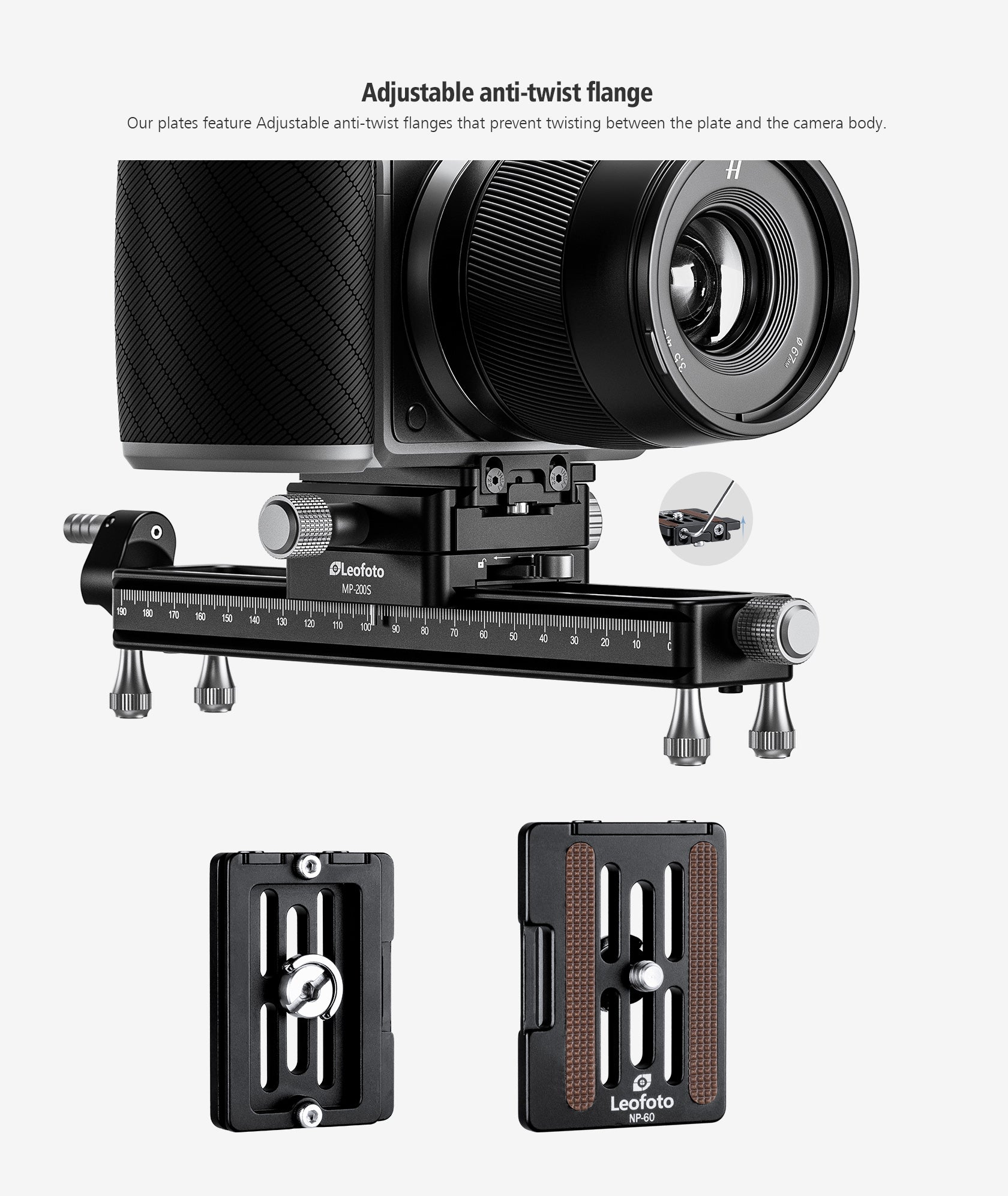 Leofoto MP-200S Macro Focusing Rail