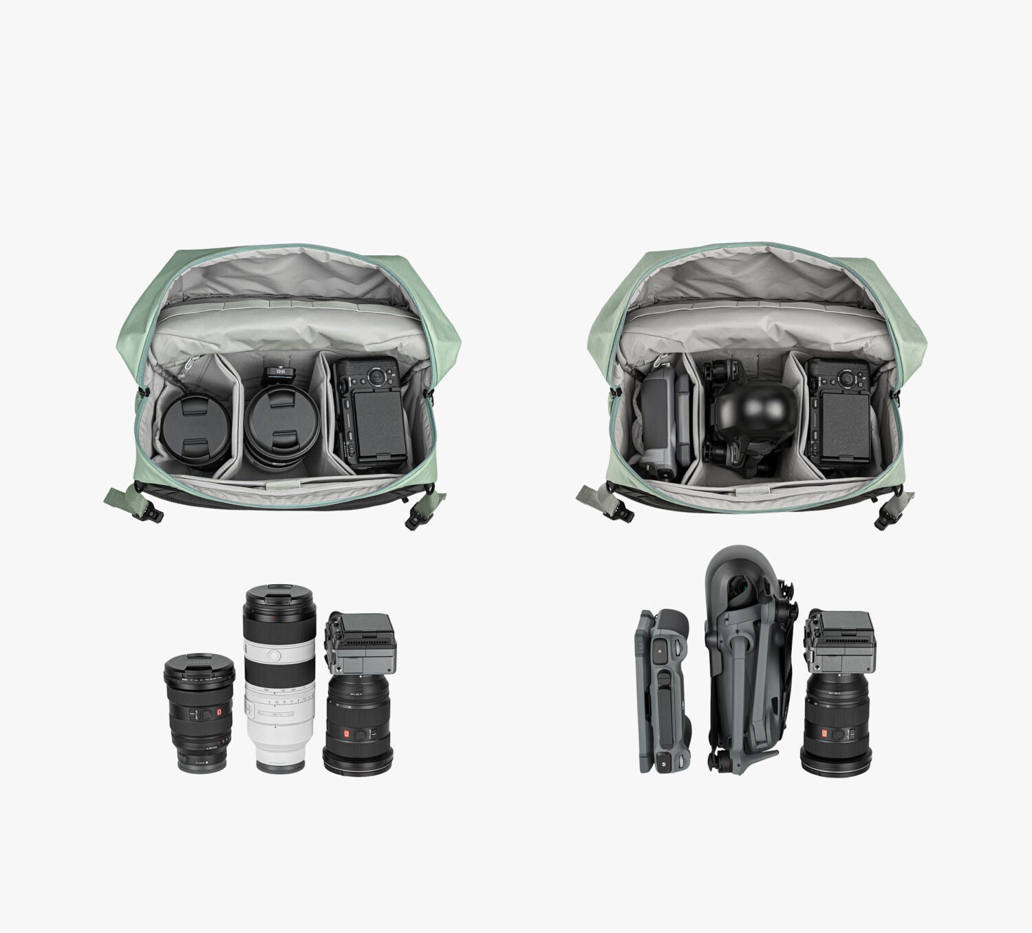 Leofoto 11L Sling Camera Bag (Matte Black, Cream Beige, Mint Green)